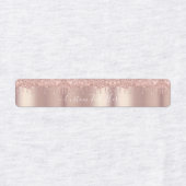 Roos Gold Blush Glitter Sparkle Drivers - Tekst to Labels (Design 1)