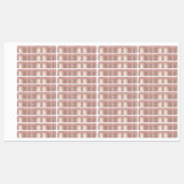 Roos Gold Blush Glitter Sparkle Drivers - Tekst to Labels (Vel)