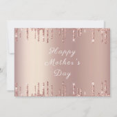 Roos Gold Blush glitter Sparkle - Moederdag (Achterkant)