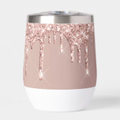 Roos Gold Blush Glitter Sparkly Drips (Voorkant)