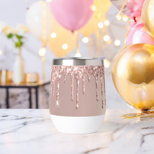 Roos Gold Blush Glitter Sparkly Drips (Vrijgezellenfeest)