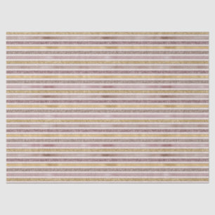 Roos Gold Blush Glitter Stripes Tissuepapier