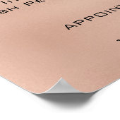 Roos Gold Blush Makeup Eyes Lashes Prijzen Poster (Hoek)