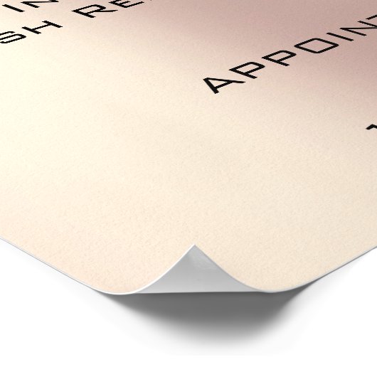 Roos Gold Blush Makeup Eyes Lashes Prijzen Poster (Hoek)