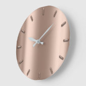 Roos Gold Blush Metal Skinny Silver Minimalism Grote Klok (Hoek)