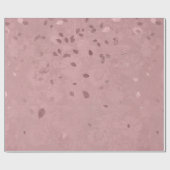 Roos Gold Blush Metallic Folie Roze bladeren Damas Cadeaupapier (Vlak)