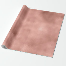 Roos Gold Blush Metallic Minimalism Glass Peach Cadeaupapier