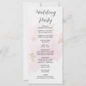Roos Gold, Blush & Off White Stars trouwprogramma (Achterkant)