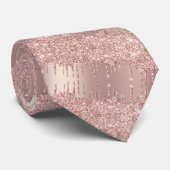 Roos Gold Blush Party Stropdas Gift Glitter Driver (Opgerold)