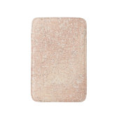 Roos Gold Blush Pink Crystal Glass Lux Glitter Badmat (Voorkant Verticaal)