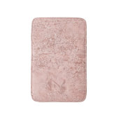 Roos Gold Blush Pink Crystal Glass Luxe Roze Badmat (Voorkant Verticaal)
