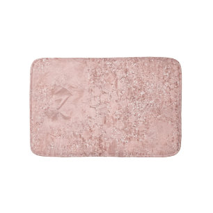 Roos Gold Blush Pink Crystal Glass Luxe Roze Badmat