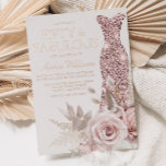 Roos Gold, Blush Pink Dress 50th Birthday Party Folie Uitnodiging<br><div class="desc">Roos Gold,  Blush Pink Dress 50e verjaardag Roos Gold Foil Uitnodiging Bekijk andere uitnodigingen in onze niche en nestwinkel</div>