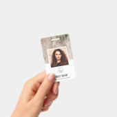 ROOS GOLD BLUSH PINK EMPLOYEE FOTO BAR CODE NAAM  BADGE (Handheld)