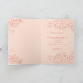 Roos Gold & Blush Pink Fine Art Bloemen Quinceaner (Binnen)