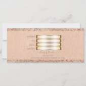 Roos Gold Blush Pink Glam Sparkle Gift Certificate (Achterkant)