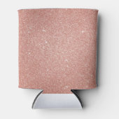 Roos Gold - Blush Pink Glitter and Sparkle Blikjeskoeler (Voorkant)