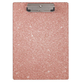 Roos Gold - Blush Pink Glitter and Sparkle Klembord
