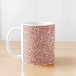 Roos Gold - Blush Pink Glitter and Sparkle Koffiemok