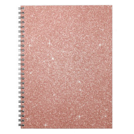 Roos Gold - Blush Pink Glitter and Sparkle Notitieboek