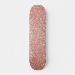 Roos Gold - Blush Pink Glitter and Sparkle Persoonlijk Skateboard