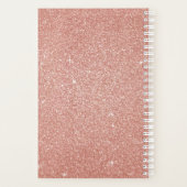 Roos Gold - Blush Pink Glitter and Sparkle Planner (Achterkant)
