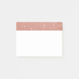 Roos Gold - Blush Pink Glitter and Sparkle Post-it® Notes