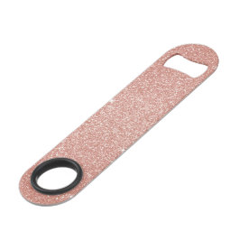 Roos Gold - Blush Pink Glitter and Sparkle Speed Flessenopener