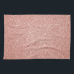 Roos Gold - Blush Pink Glitter and Sparkle Theedoek<br><div class="desc">Blush Pink - Roos Gold Faux Glitter en Sparkle maken het perfecte meisje voor haar verjaardag of speciale omgeving.</div>