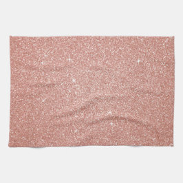 Roos Gold - Blush Pink Glitter and Sparkle Theedoek