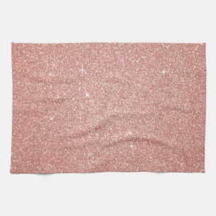 Roos Gold - Blush Pink Glitter and Sparkle Theedoek