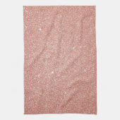 Roos Gold - Blush Pink Glitter and Sparkle Theedoek (Verticaal)