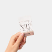 ROOS GOLD BLUSH PINK MARBLE VIP EVENT ACCESS PASS BADGE (Handheld)