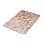 Roos Gold Blush Pink Modern Glam Damask Badmat (Gekanteld)