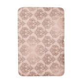 Roos Gold Blush Pink Modern Glam Damask Badmat (Voorkant Verticaal)