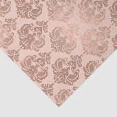Roos Gold Blush Pink Modern Glam Damask Tissuepapier (Detail)