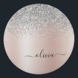 Roos Gold - Blush Pink Silver Glitter Monogram Gum<br><div class="desc">Roos Gold - Blush roze en Silver Faux Folie Metallic Sparkle Glitter Brushed Metal Monogram Name Eraser. Dit maakt het perfecte afstuderen,  de verjaardag,  de bruiloft,  het vrijgezellenfeest,  de verjaardag,  het baby shower of het bachelorette feest cadeau voor iemand die van glam luxe en chic stijlen houdt.</div>