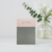 ROOS GOLD BLUSH PINK STEEL GRAY KETTING DISPLAY VISITEKAARTJE (Staand voorkant)