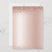 Roos Gold Blush roze 2023 Graduation Party Glitter Kaart (Achterkant)