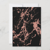 Roos Gold Blush roze 50 op zwart | Partij voor de  Kaart (Achterkant)