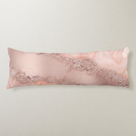 Roos Gold Blush roze geode glitter Lichaamskussen