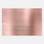Roos Gold Blush Roze Glam Glitter Inpakpapier Vel (Voorkant 2)
