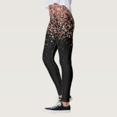 Roos Gold Blush Roze Glitter Glam Leggings (Links)