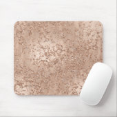 Roos Gold Blush Roze gloed Sparkle Crackle Chic Muismat (Met muis)