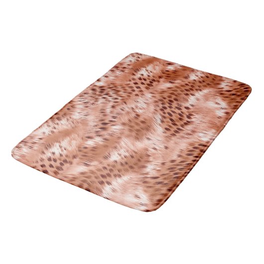 Roos Gold Blush Roze Luipaard Badmat (Gekanteld)