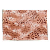 Roos Gold Blush Roze Luipaard Kussensloop (Achterkant-Rechts)