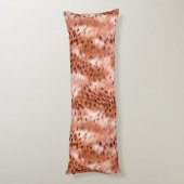 Roos Gold Blush Roze Luipaard Lichaamskussen (Achterkant (Verticaal))