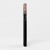 Roos Gold Blush Roze Luxe Monogram Case-Mate iPhone Case (Achterkant/rechts)