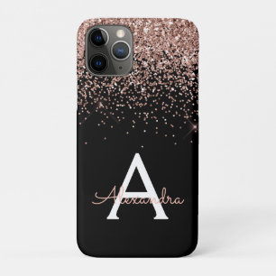 Roos Gold Blush Roze Luxe Monogram Case-Mate iPhone Case