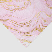 Roos Gold Blush Roze Marble White Abstract Metalli Tissuepapier (Detail)